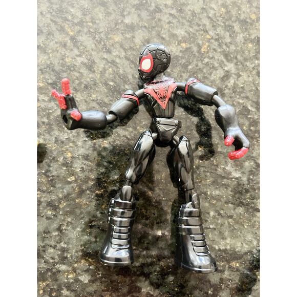 Set Of 3 “Bend‎ And Flex” Marvel Spiderman 6” Action Figures With Shields Loki - Picture 10 of 11